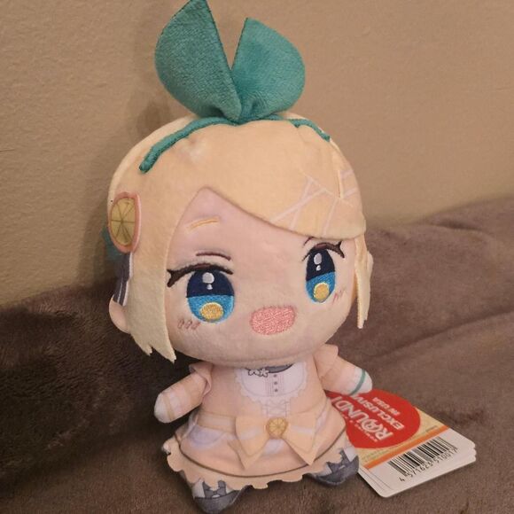 furyu Other - Citrus Kagamine Rin 6.3” Vocaloid x Round1 Exclusive Plush, New With Tags